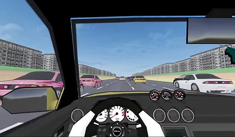 FR Legends Traffic Mod - cockpit view