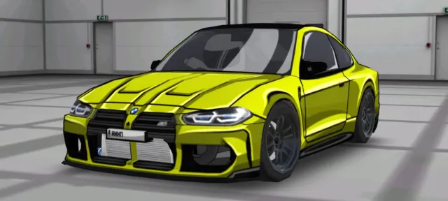 BMW M4 Competition Manga Style