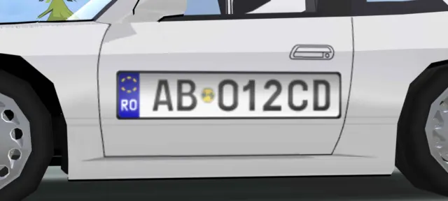 Romanian license plate