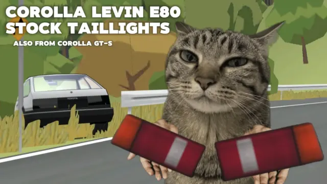 Corolla Levin E80 stock tailights