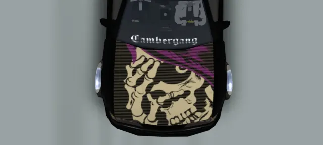 Skull for hood