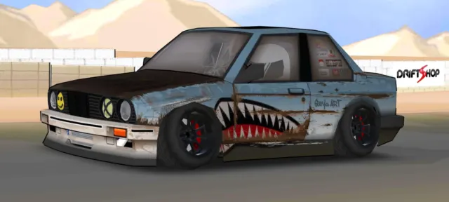 BMW E30 Rusty Drift Missile Style