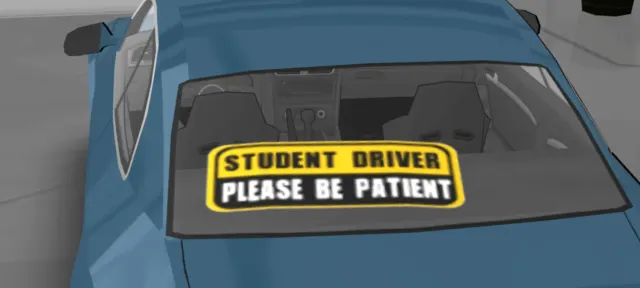 Student Driver Sticker Livery