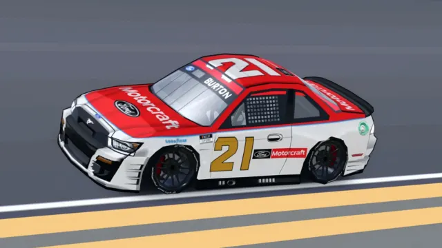 Harrison Burton's Ford Mustang 2023 Livery