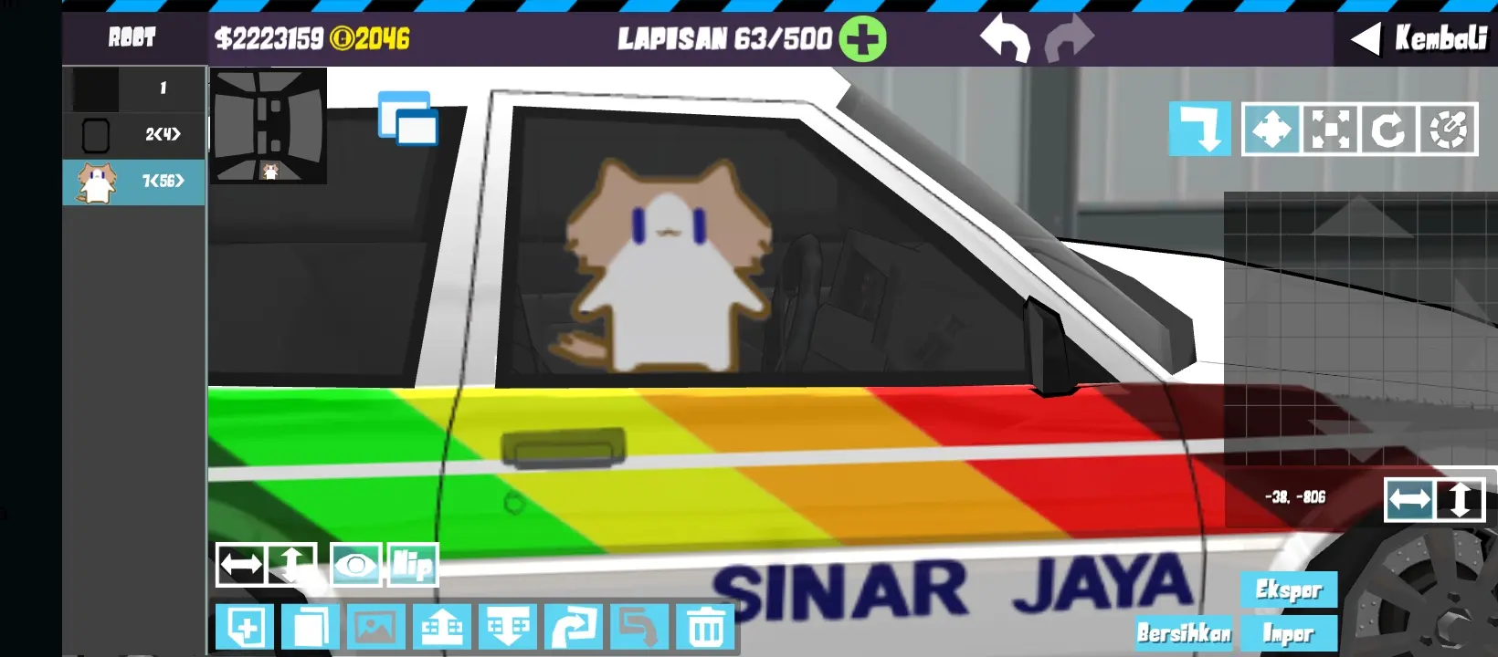 Chinese Scuba Cat Sticker - screenshot 2