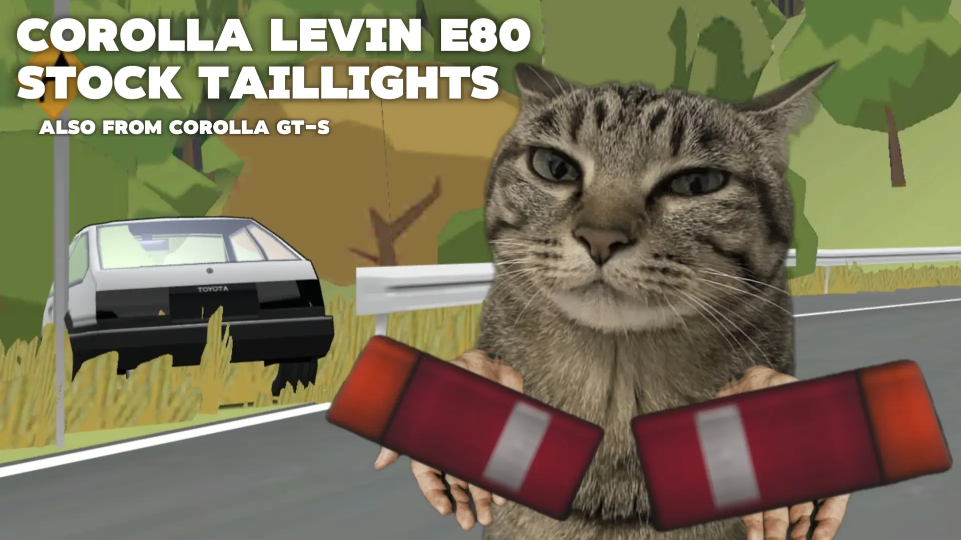 Corolla Levin E80 stock tailights