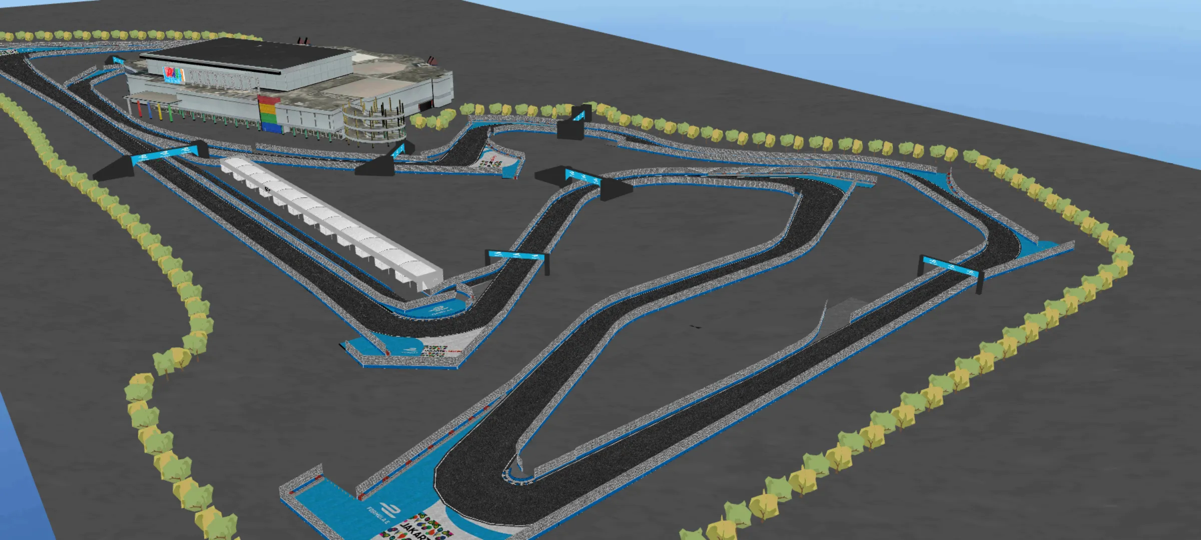 Jakarta International E-Prix Circuit map mod 0.3.6 - screenshot 3