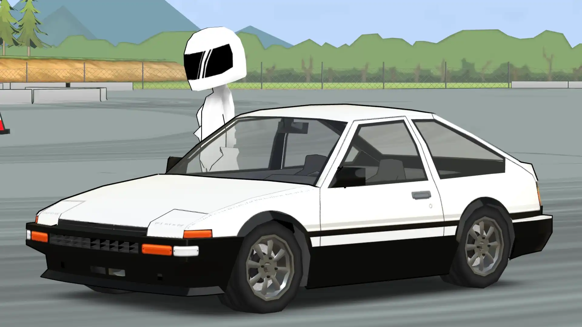 FR Legends AE86 in-game