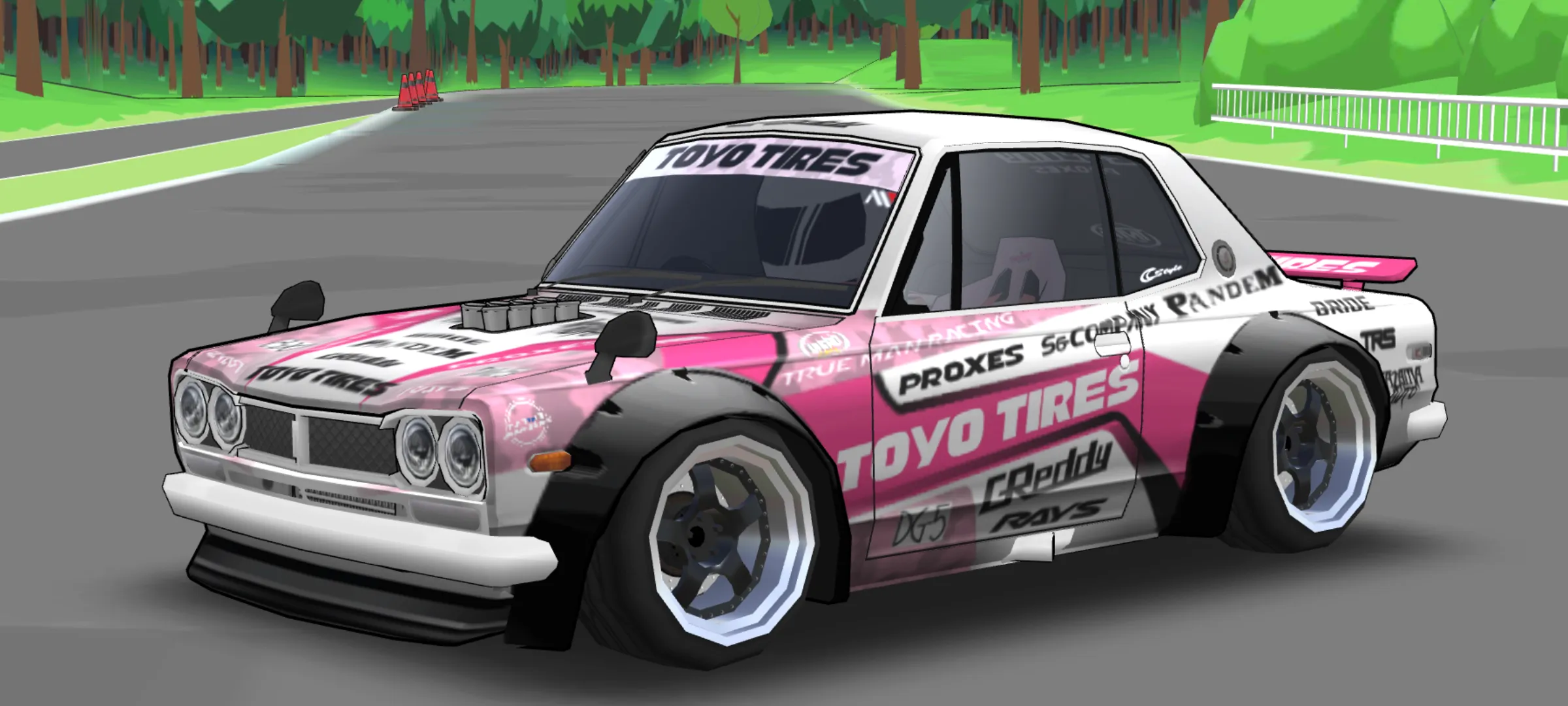 Toyotires Pink Hakosuka Livery - Image 1