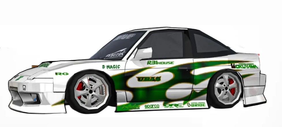 180SX Uras Type 4 Body Kit Livery