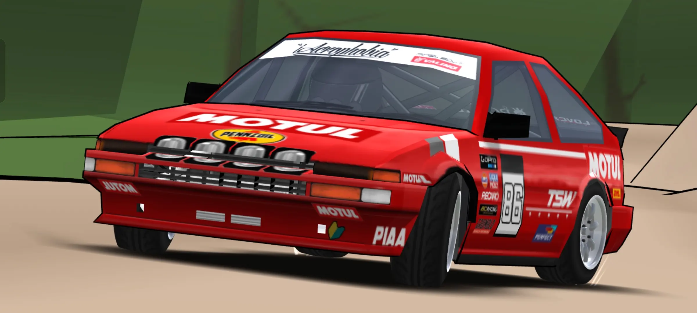 MOTUL Toyota Corolla Trueno AE86 Rally