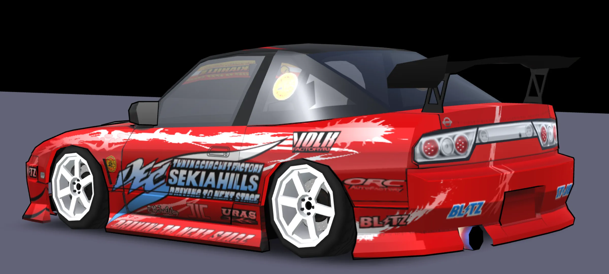 Red And White Sekia 180SX Livery - screenshot 4