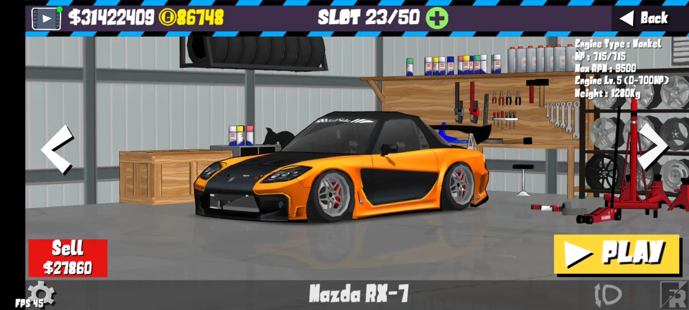 RX-7 from Fast and Furious.