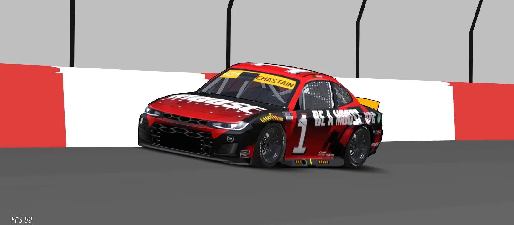 Ross Chastain's Camaro 2022 Moose Fraternity Livery