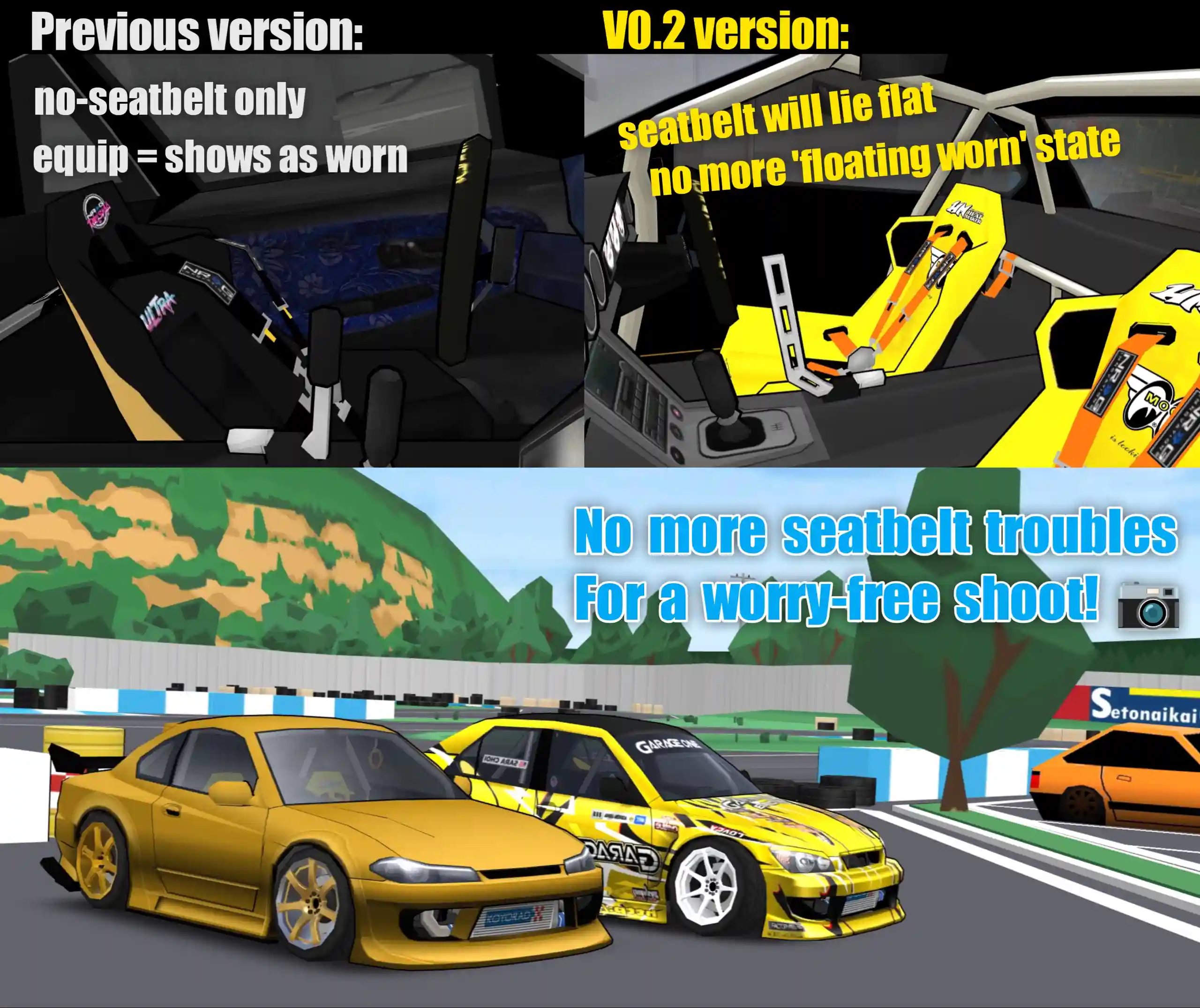 No Stig V0.2 - Keep seat Belt flat - screenshot 5
