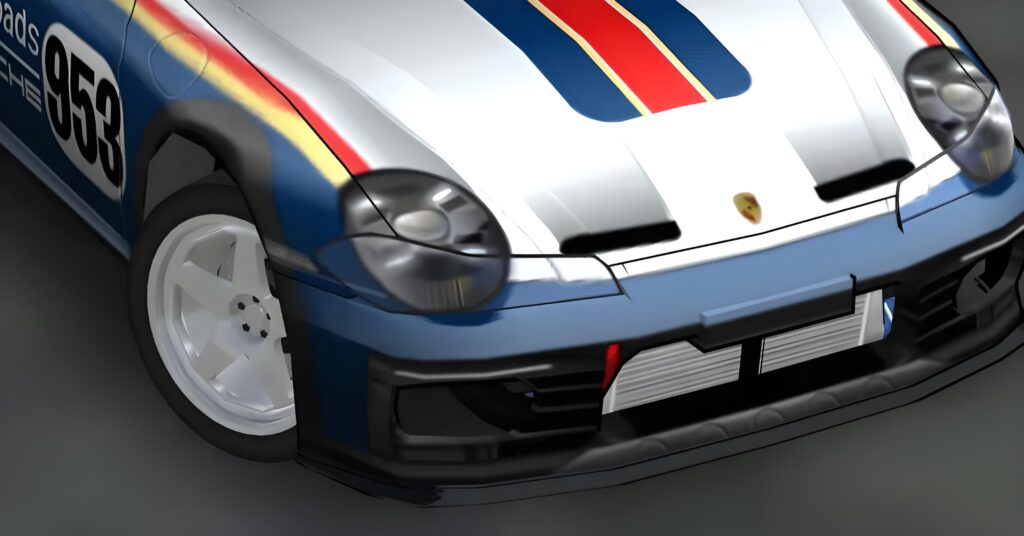 FR Legends Porsche 911 992.1 Dakar Livery